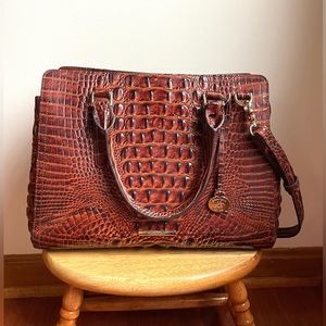 Brahmin Melbourne Collection Small Finley Satchel Bag